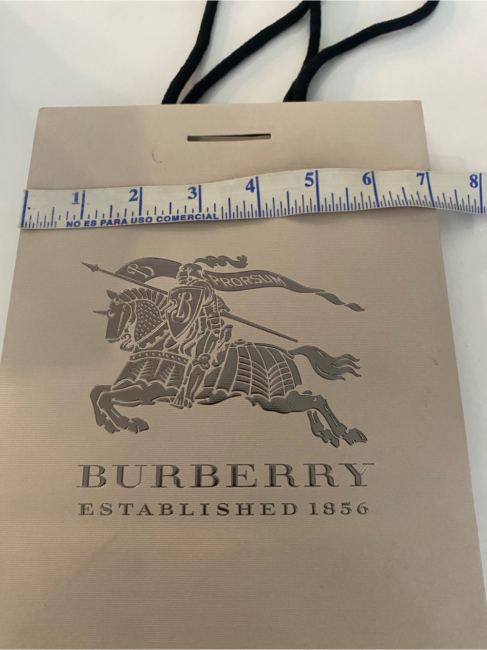 Burberry Beige Shopping Bag with Equestrian Crest